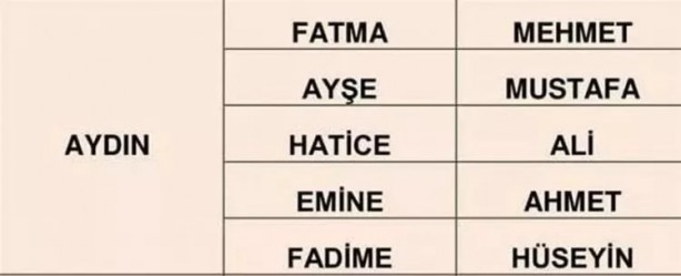 Foto - Türkiye'de en çok hangi isimler kullanılıyor? İl il en popüler kadın erkek isimleri