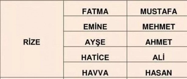 Foto - Türkiye'de en çok hangi isimler kullanılıyor? İl il en popüler kadın erkek isimleri