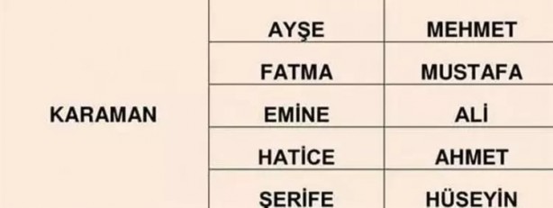 Foto - Türkiye'de en çok hangi isimler kullanılıyor? İl il en popüler kadın erkek isimleri