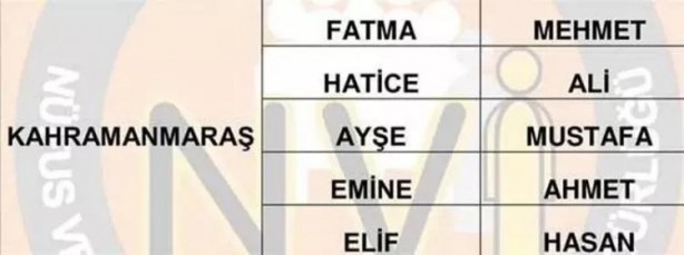 Foto - Türkiye'de en çok hangi isimler kullanılıyor? İl il en popüler kadın erkek isimleri