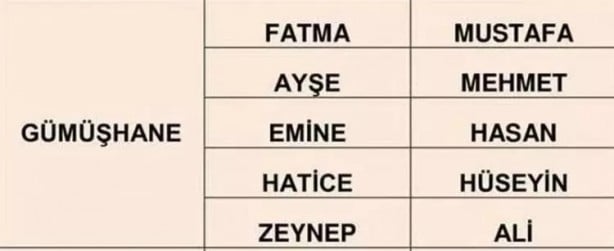 Foto - Türkiye'de en çok hangi isimler kullanılıyor? İl il en popüler kadın erkek isimleri