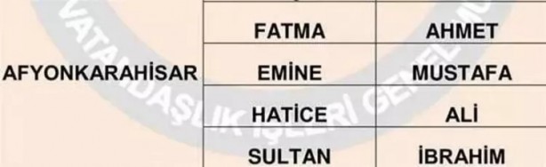 Foto - Türkiye'de en çok hangi isimler kullanılıyor? İl il en popüler kadın erkek isimleri