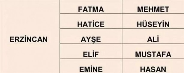 Foto - Türkiye'de en çok hangi isimler kullanılıyor? İl il en popüler kadın erkek isimleri