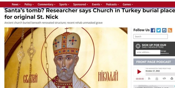 Foto - Türkiye'de tarihi dev keşif! Antalya'da 'Noel Baba'nın mezar (Aziz Nikolaos) yeriyle ilgili yeni keşif dünya basınında!