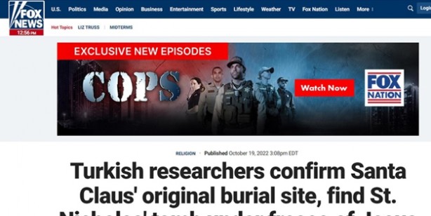 Foto - Türkiye'de tarihi dev keşif! Antalya'da 'Noel Baba'nın mezar (Aziz Nikolaos) yeriyle ilgili yeni keşif dünya basınında!