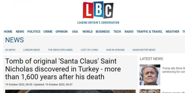 Foto - Türkiye'de tarihi dev keşif! Antalya'da 'Noel Baba'nın mezar (Aziz Nikolaos) yeriyle ilgili yeni keşif dünya basınında!