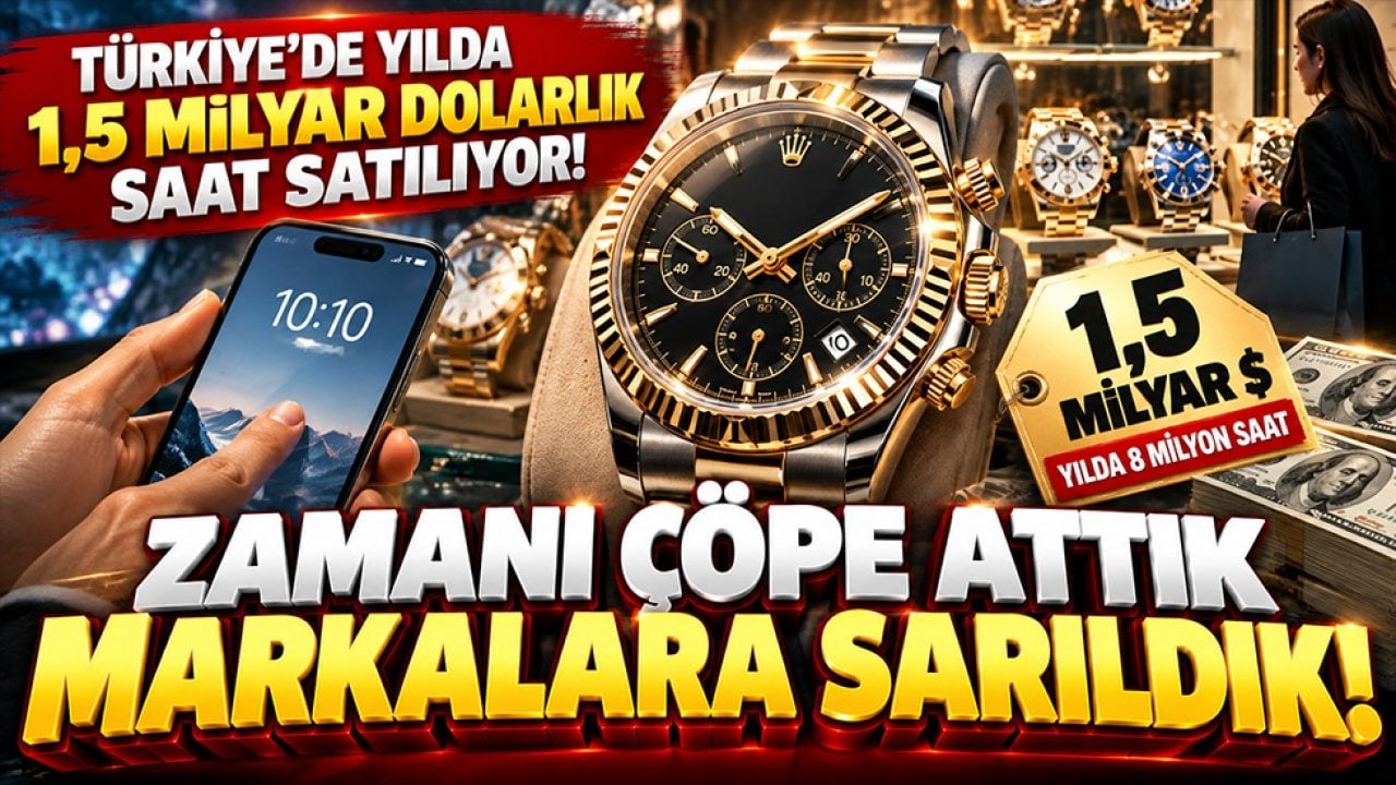 Türkiye'de yılda 1,5 milyar dolarlık saat satılıyor! Zamanı çöpe attık markalara sarıldık!