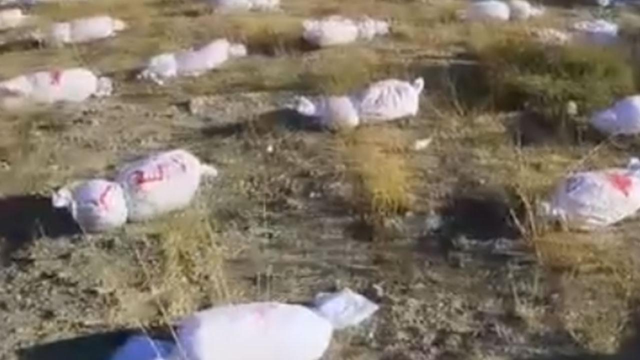 Foto - Türkiye'deki askeri üsse kefenlenmiş kanlı bebek maketleri bırakıldı