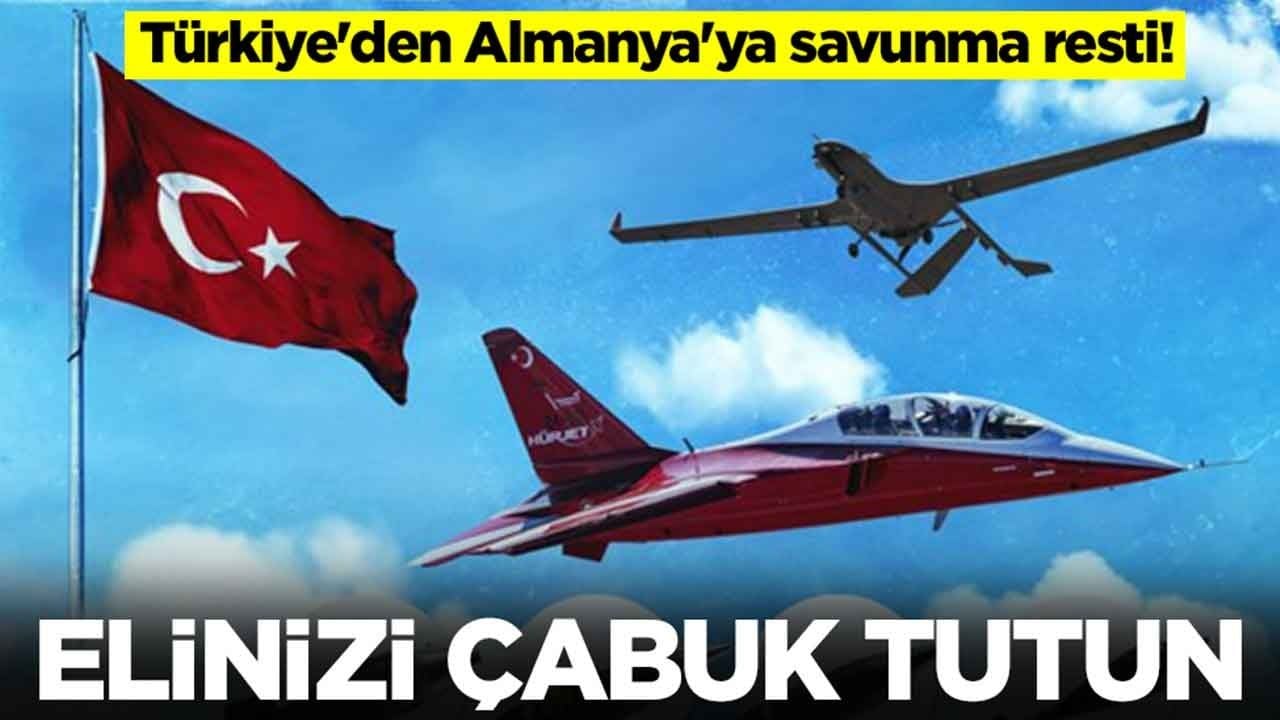 Türkiye'den Almanya'ya savunma resti: Elinizi çabuk tutun