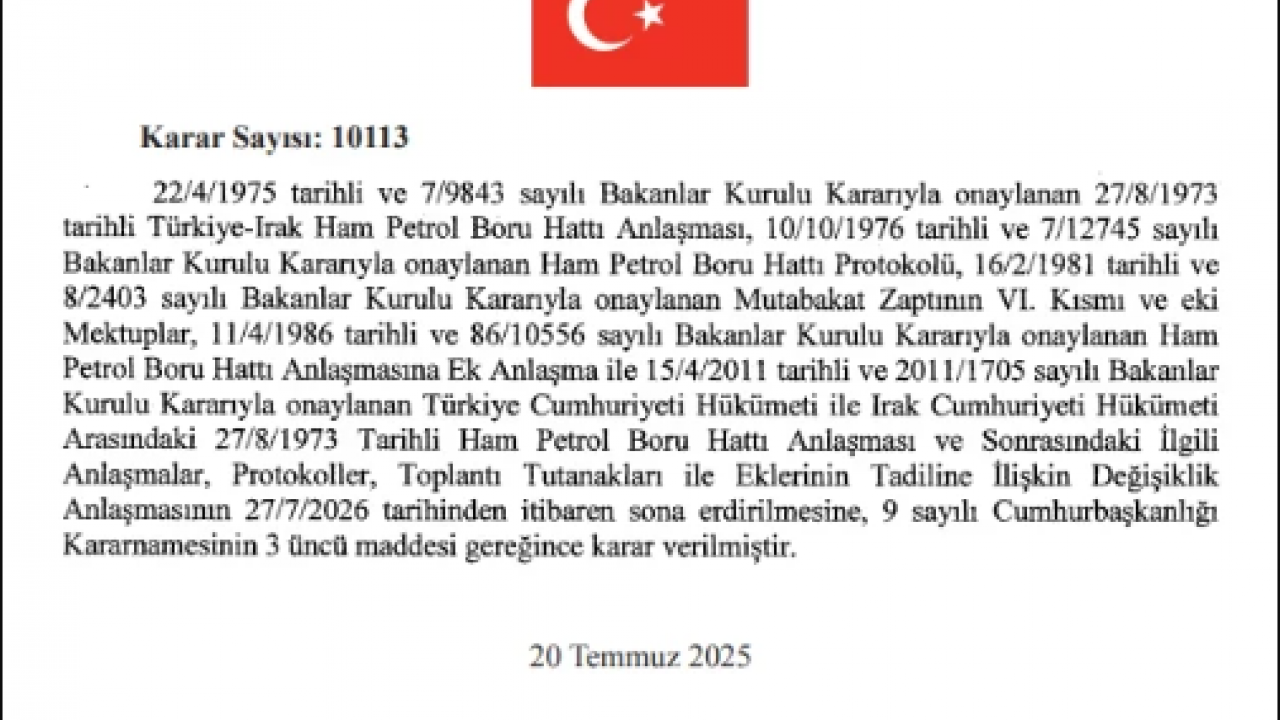 Foto - Türkiye'den gece yarısı flaş karar: Petrol anlaşması iptal edildi