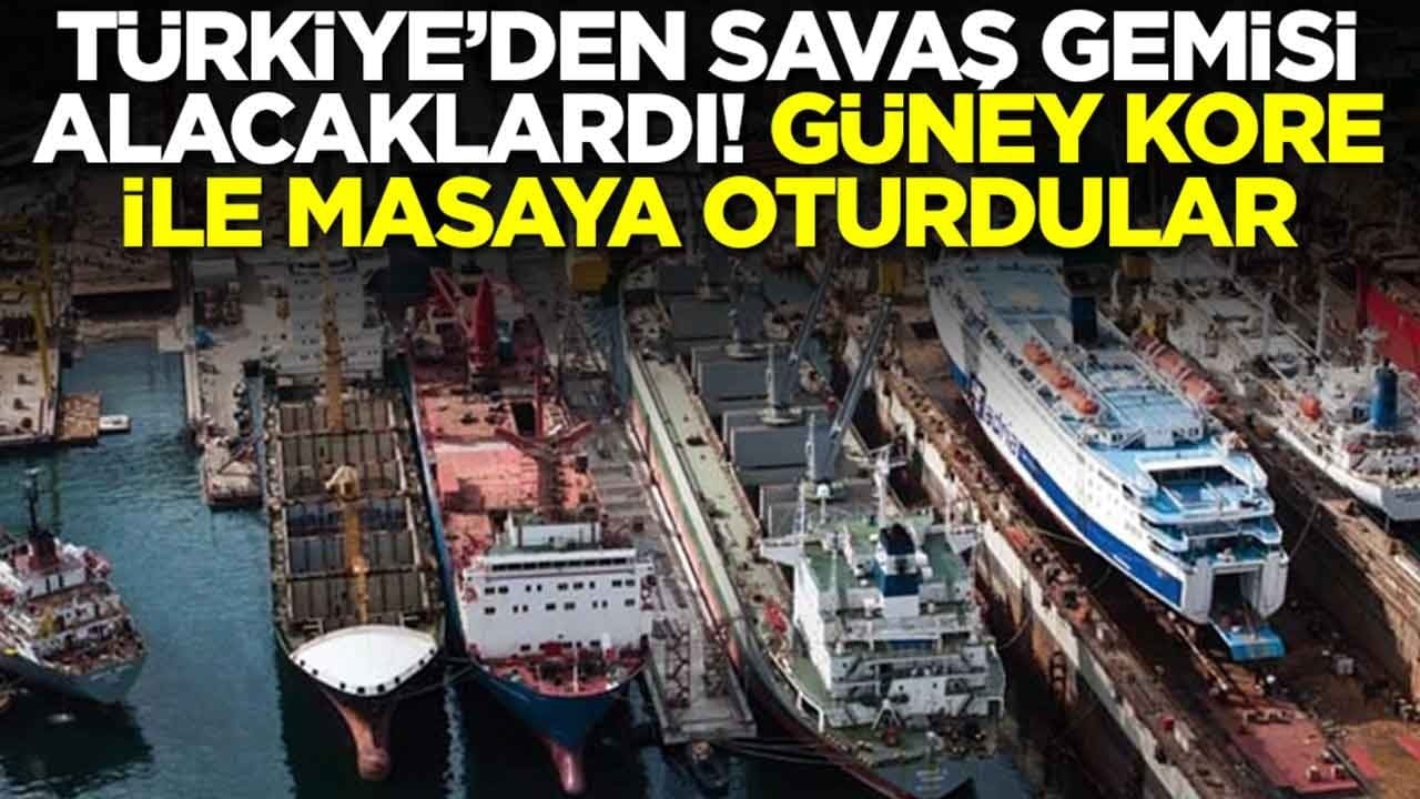 Türkiye'den savaş gemisi alacaklardı: Güney Kore ile masaya oturdular