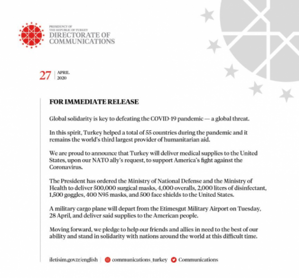 Foto - Türkiye'nin ABD'ye yapacağı yardımın ayrıntıları belli oldu!