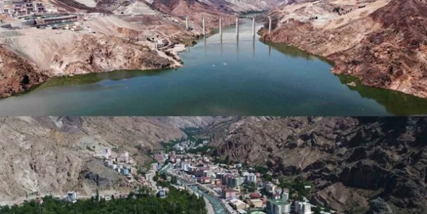 Foto - Türkiye'nin birincisi Yusufeli'den kötü haber: O bölge tamamen baraj suları altında kaldı, gündeme oturdu! Eski ve yeni hali