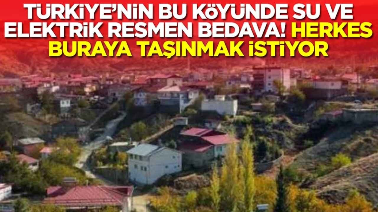 Türkiye’nin bu köyünde elektrik ve su resmen bedava: Herkes taşınmak istiyor