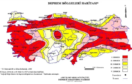 Foto - Türkiye'nin deprem risk haritası