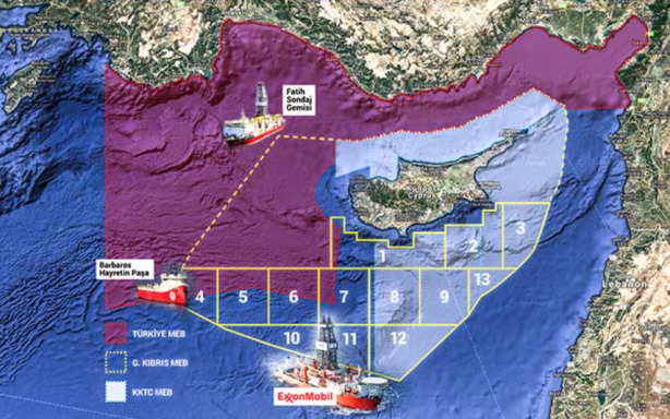 Foto - Türkiye'nin doğalgazını çalma girişimi! Gaz fışkıran bölgedeki dev rezerv için harekete geçtiler