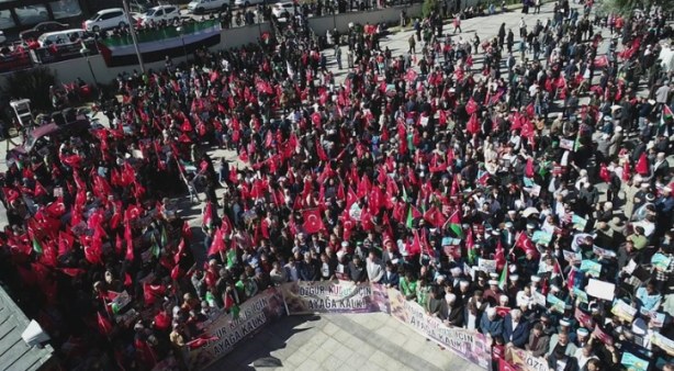 Foto - Türkiye’nin dört bir yanından Filistin’e destek O iller ayağa kalktı