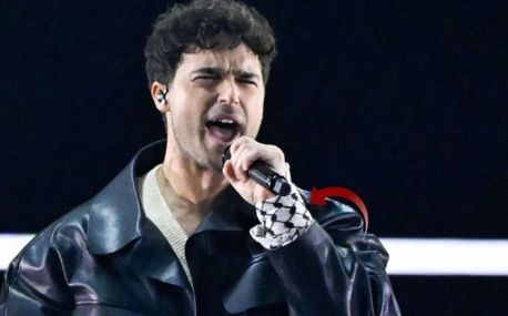 Foto - Türkiye’nin Filistin hassasiyeti Eurovision’da vuruldu. Sertap Erener sahnede, İsrail bayrağı her yerde