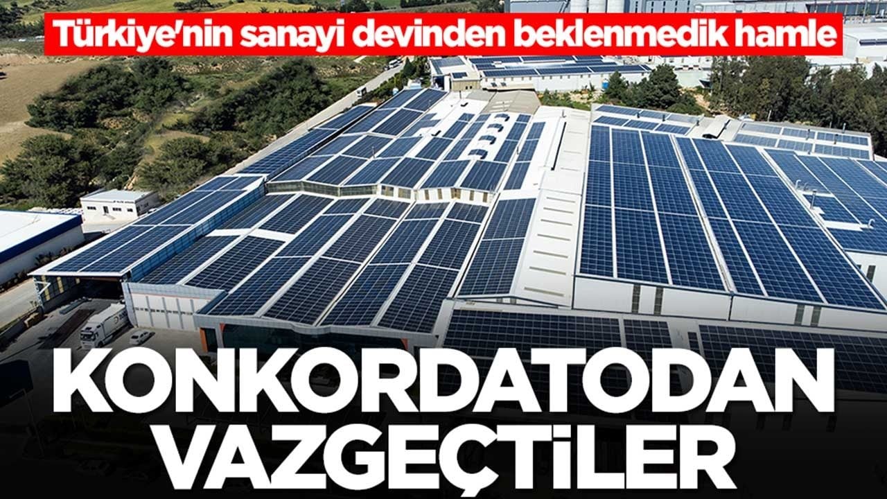 Türkiye'nin sanayi devinden beklenmedik hamle: Konkordatodan vazgeçtiler