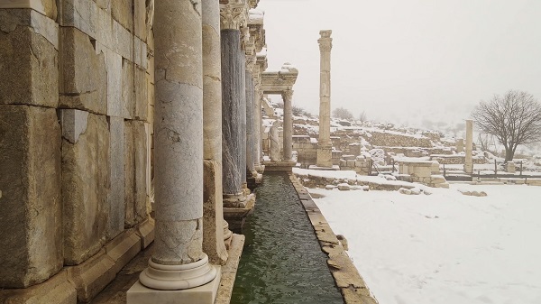 Foto - Türkiye'nin tarihi güzelliği beyaza büründü! Aristokratlar şehri Sagalassos