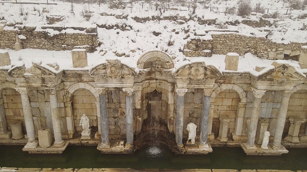 Foto - Türkiye'nin tarihi güzelliği beyaza büründü! Aristokratlar şehri Sagalassos