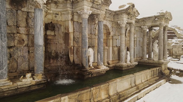 Foto - Türkiye'nin tarihi güzelliği beyaza büründü! Aristokratlar şehri Sagalassos