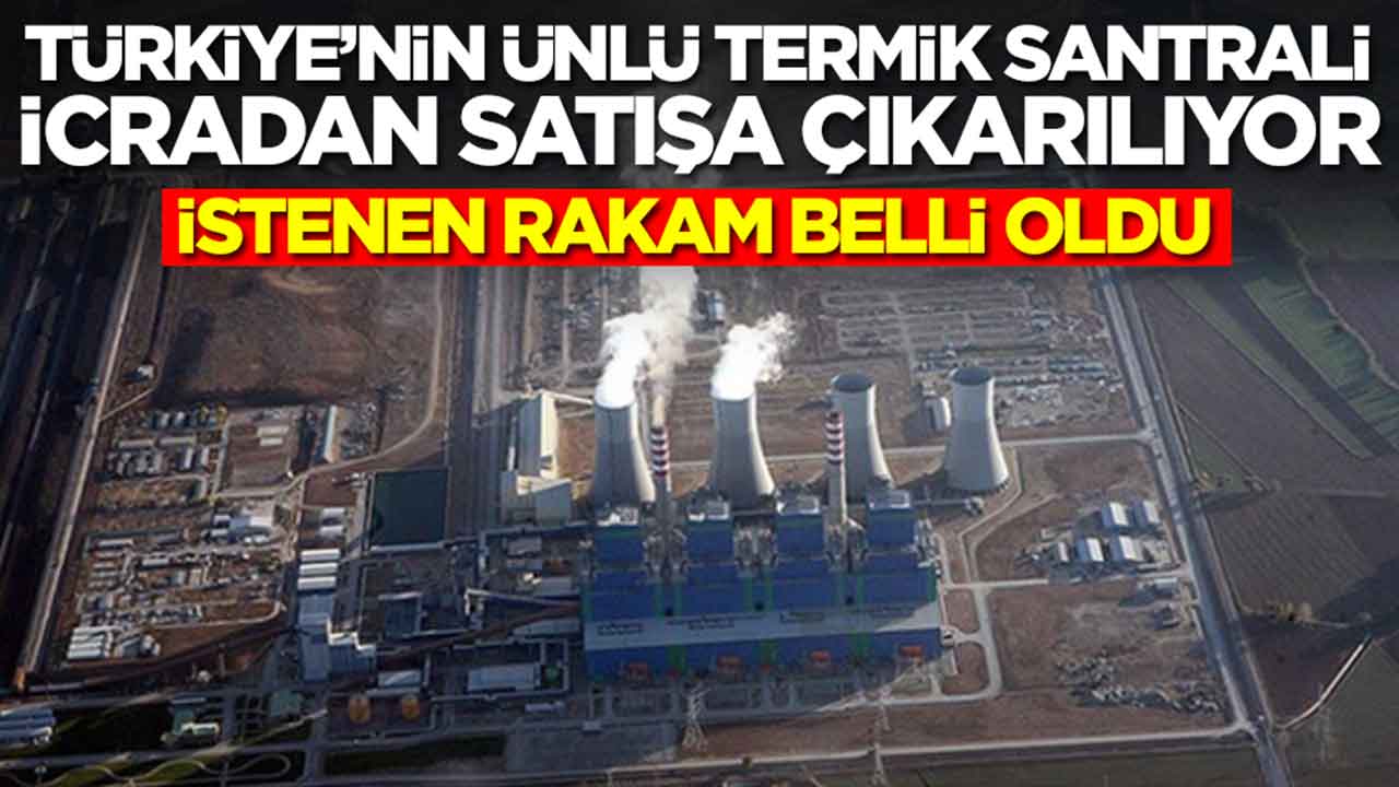 Türkiye'nin ünlü termik santrali icradan satışa çıkarılıyor: İstenen rakam belli oldu
