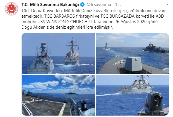 Foto - Türkiye'nin ve ABD'nin savaş gemileri Doğu Akdeniz'de