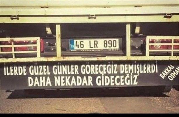 Foto - Türkiye'ye özgü araba arkası yazıları