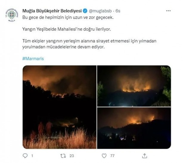 Foto - Türkiye'yi ağlatan kareler! Havadan çekilen görüntüler Marmaris yangının büyüklüğünü gözler önüne serdi