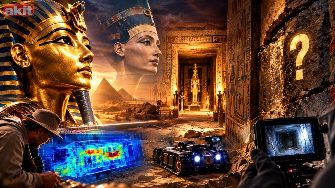 Foto - Tutankhamun’un mezarında binlerce yıllık sır! Duvarın arkasında Nefertiti mi yatıyor?