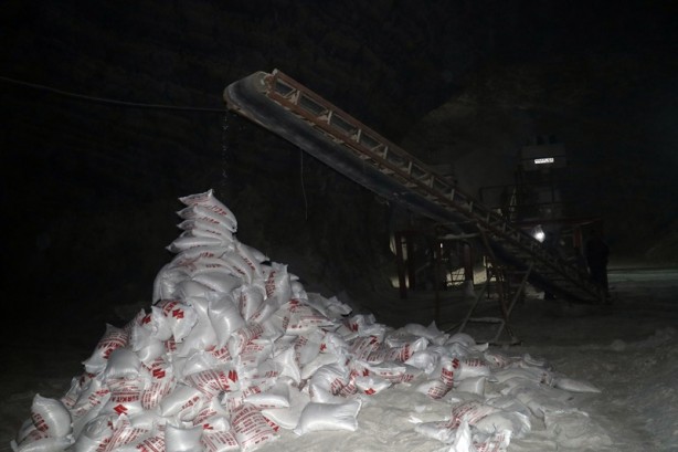 Foto - Tuz madenlerinde yoğun mesai