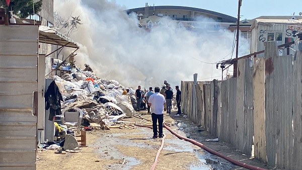Foto - Tuzla'da yangın! Marmaray hattını etkiledi