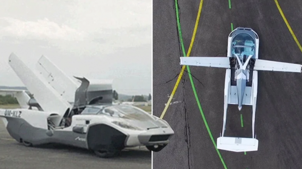 Foto - Üç dakikada uçağa dönüşen araba