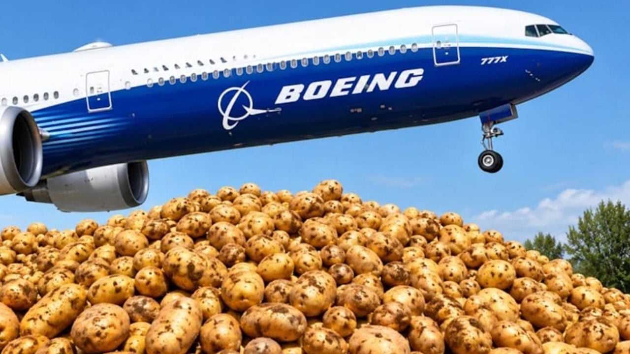 Foto - Uçak yolculuğunda yerine tonlarca patates yerleştirdiler! Hiç kimse bilmiyordu