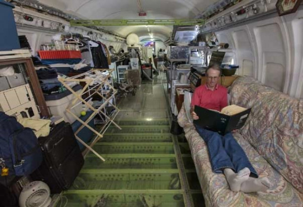 Foto - Uçaktan ev yaptı, şimdi içinde yaşıyor