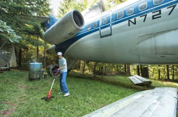 Foto - Uçaktan ev yaptı, şimdi içinde yaşıyor