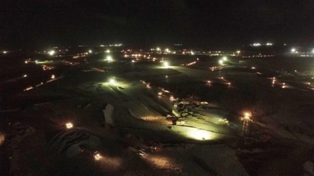 Foto - Üçüncü Havalimanı’nda ilk pist ortaya çıktı