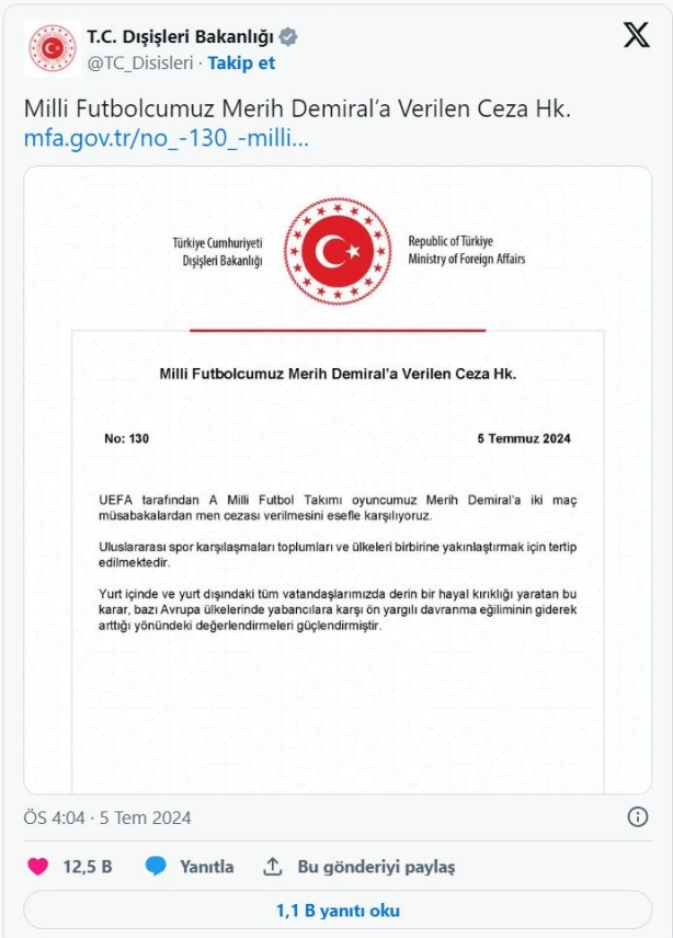 Foto - UEFA'nın skandal 'Merih Demiral' kararına tepkiler çığ gibi!