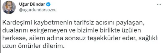 Foto - Uğur Dündar'ın büyük acısı!