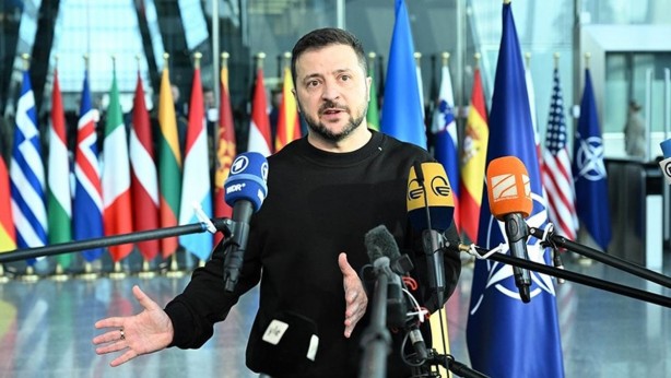 Foto - Ukrayna Devlet Başkanı Zelenskiy'den skandal "Filistin" açıklaması! Tüh senin suratına utanmaz herif 