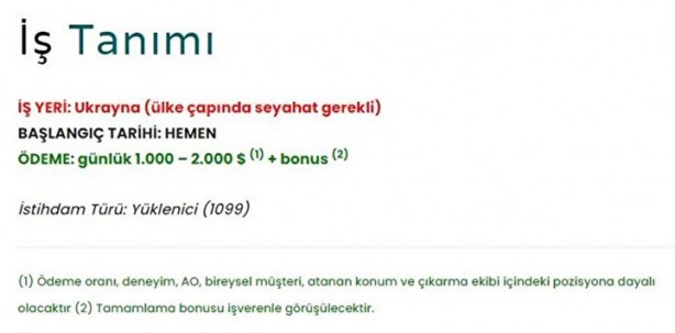 Foto - Ukrayna için paralı savaşçı ilanı