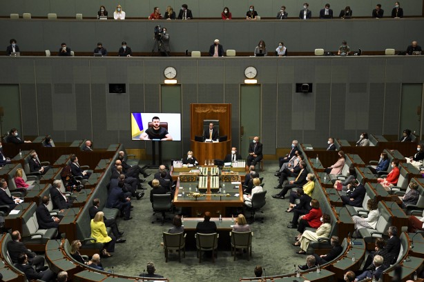 Foto - Ukrayna lideri Zelenski, Avustralya parlamentosunu ayağa kaldırdı