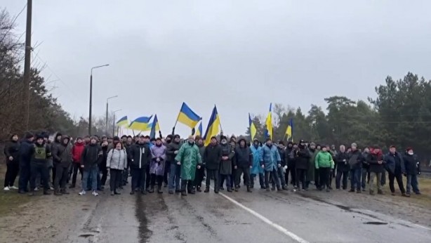 Foto - Ukrayna'da nükleer santral barikatı