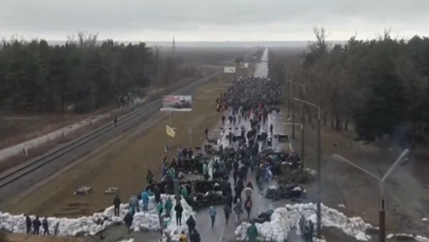 Foto - Ukrayna'da nükleer santral barikatı