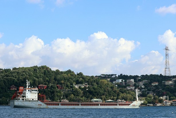 Foto - Ukrayna'dan gelen gemi İstanbul'dan hareket etti