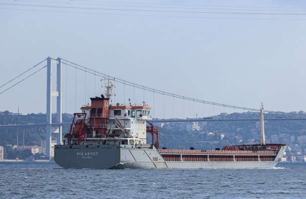 Foto - Ukrayna'dan gelen gemi İstanbul'dan hareket etti