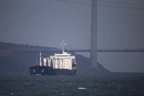 Foto - Ukrayna'dan yola çıkan gemi İstanbul'dan hareket etti