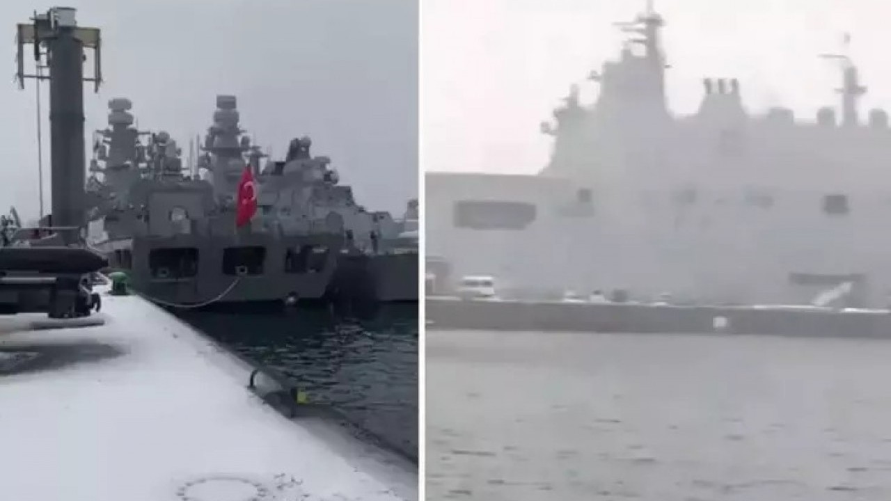 Avrupa ülkesi bu görüntülerle çalkalanıyor! Türk savaş gemileri, İHA'lar ve 2000 asker kritik noktaya konuşlandı