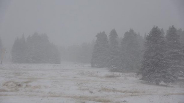 Foto - Uludağ beyaz gelinliğini giydi